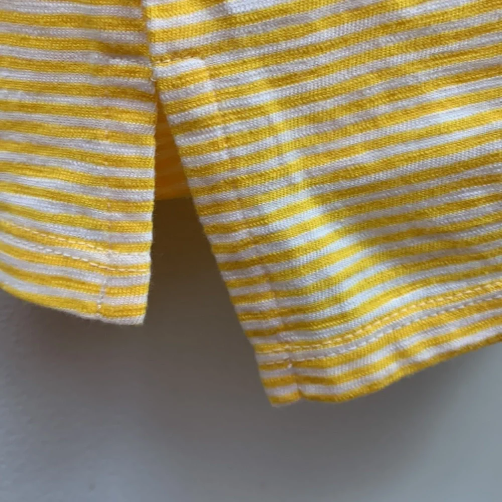 Talbots Roll Cuff Johnny Collar Pullover in Stripe NEW!
